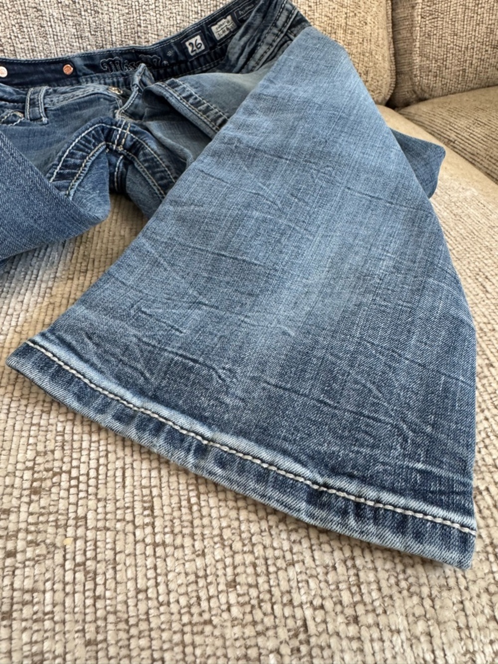 MISS ME Signature Slim Boot Cut Medium Wash size 29W x 30L - Picture 12 of 13